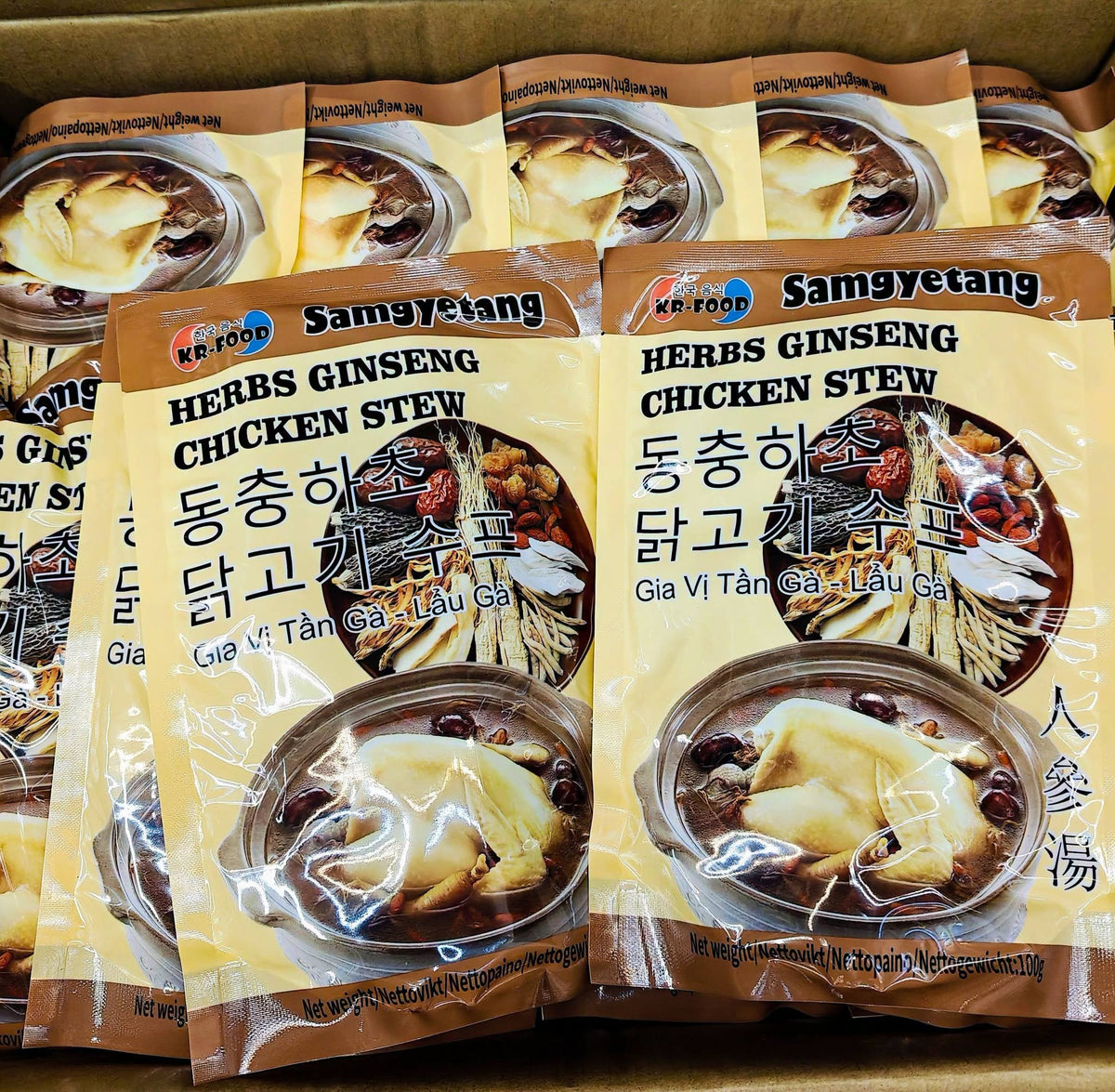 KR-FOOD Herbs Ginseng Chicken Stew - Gia Vi Ham Ga 100G