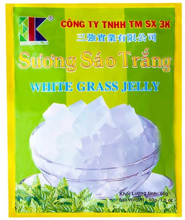 3K FOODS White Grass Jelly 50G - Suong Sao Trang