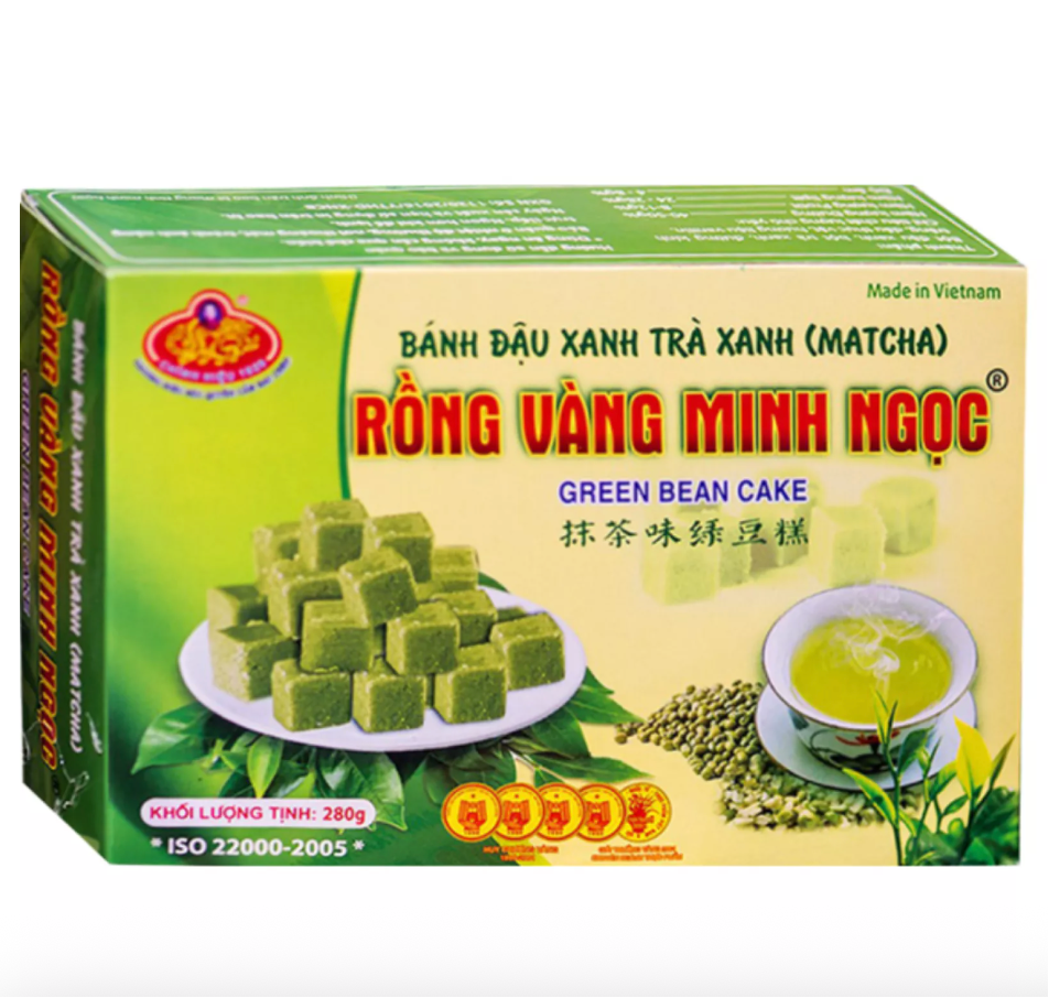 MINH NGOC Green Tea Mung Bean Cake 280G