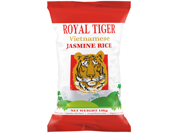 ROYAL TIGER Vietnam Jasmine Rice Aaa - Gao Thom Vietnam 18Kg