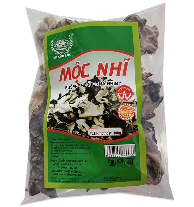 THANH LOC Dried Black Ear Fungus - Nam Meo 100G