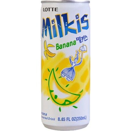 LOTTE Milkis Soft Drink Banana Can 250Ml