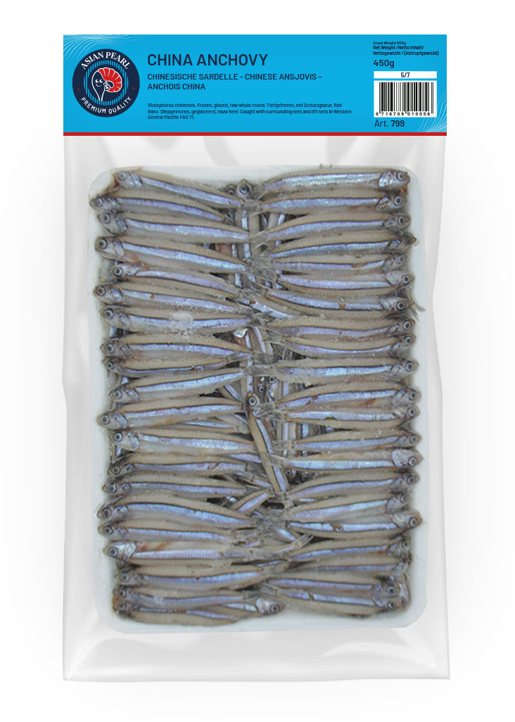 MOOIJER Anchovy Raw Whole Round 5-7 Cm - Ca Com 500 G