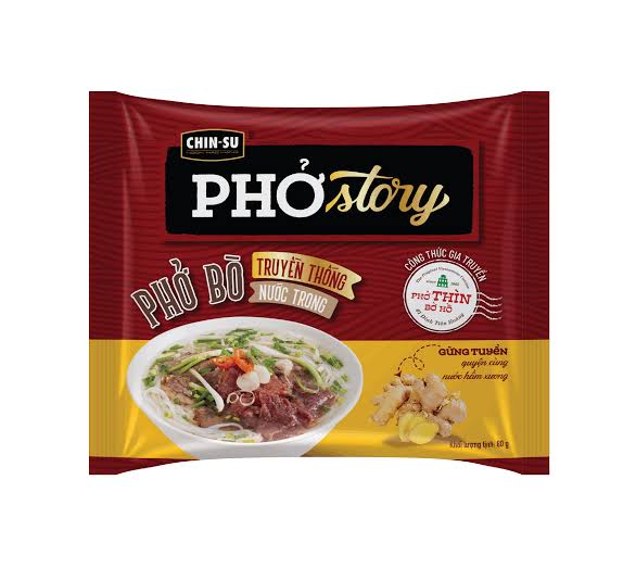 CHINSU Instant Noodles Beef Flavour - Pho Story 67G