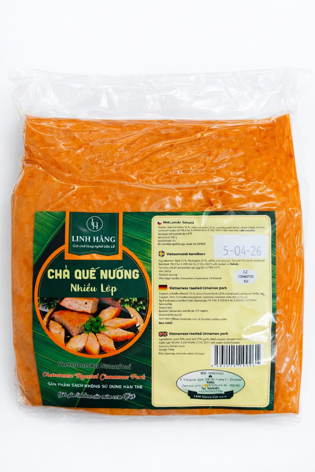 JASMINE FRESH Cinnamon Pork Paste - Cha Que 500G
