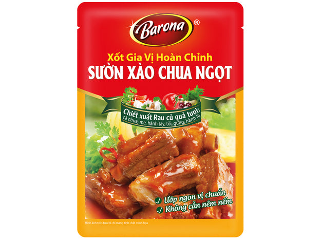 BARONA Seasoning Paste Sweet & Sourr Spareribs Bg 80G