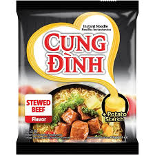 CUNG DINH Stewed Beef Flavor Noodle - Mi Vi Bo 77G