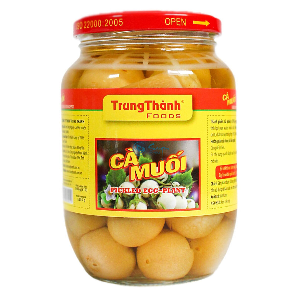 TRUNG THANH Pickled Eggplant - Ca Phao Muoi Xoi 500G
