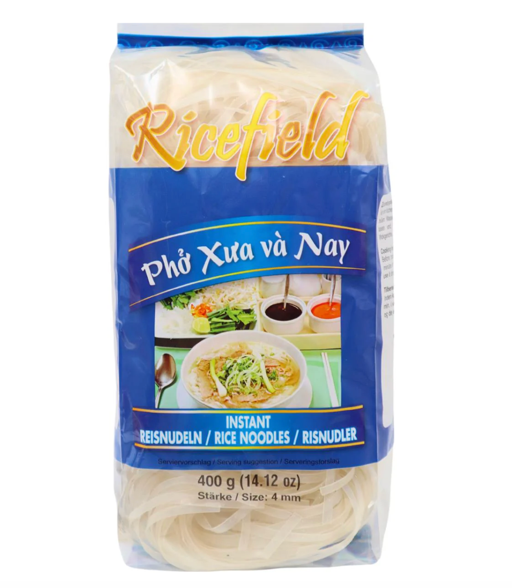 RICEFIELD Vietnam Rice Noodles, 4 Mm Pho Xua Va Nay 400G