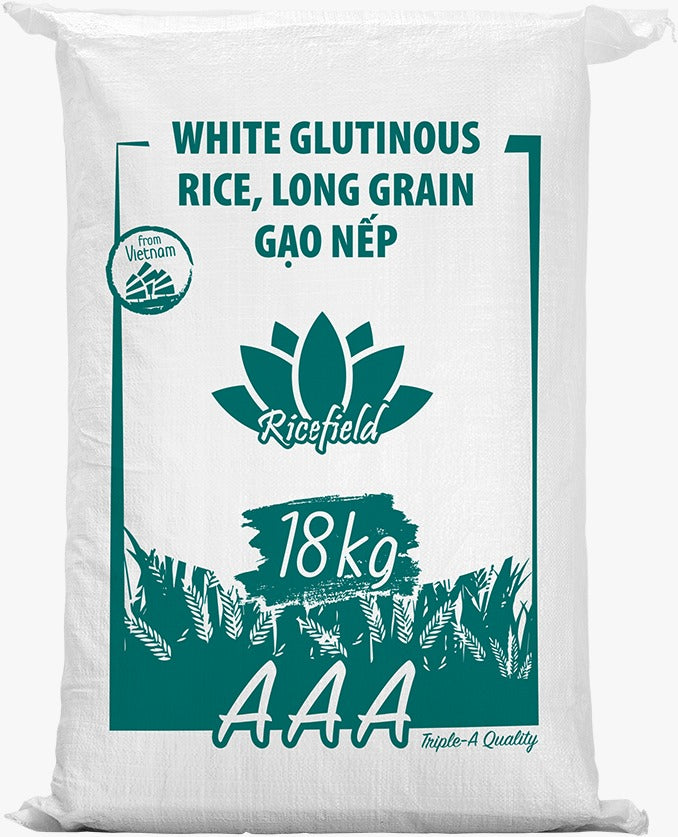 RICEFIELD Vietnam Glutinous Rice / Gao Nep Nuong 18 Kg