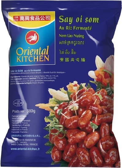 ORIENTAL KITCHEN Laotian Sausage - Xuc Xich/Lap Xuong 380 G