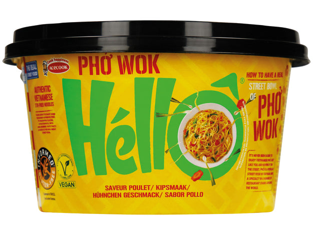 HELLO PHO WOK Instant Noodle Chicken Flavour 76G