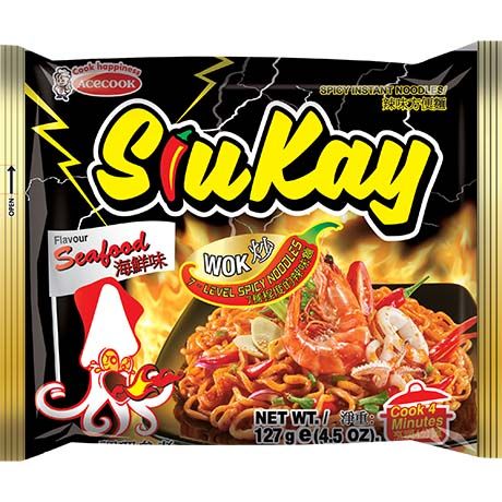 ACECOOK Instant Noodles Seafood Spicy - Mi SiuKay 127G