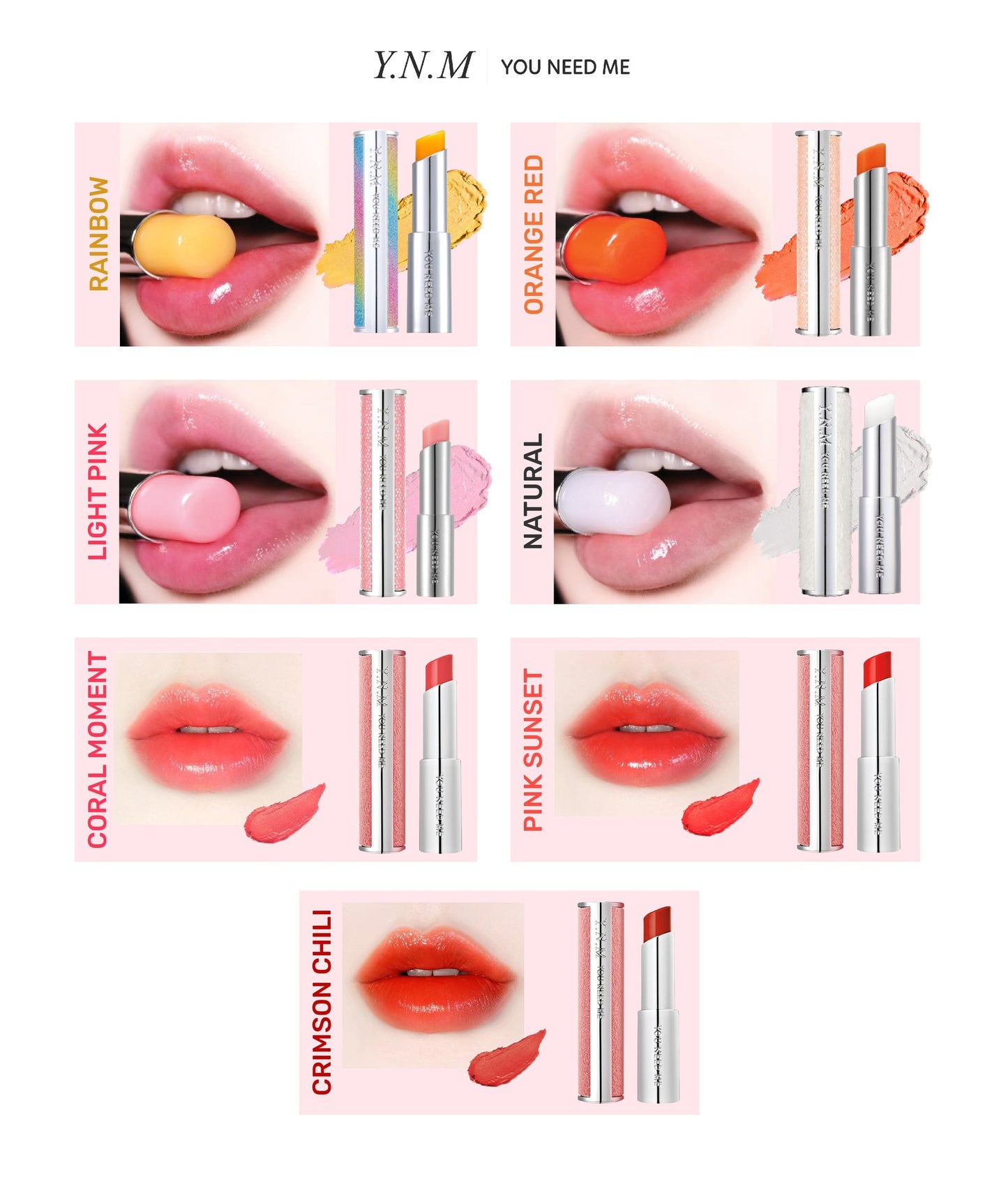 YNM Color Lipstick 3G - Son Moi