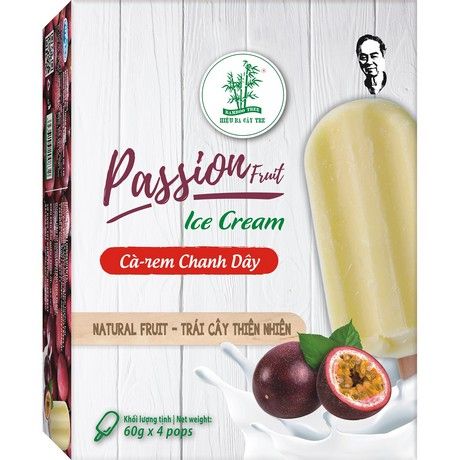 BAMBOO TREE Ice Bar Passion Fruit 4 X 60 G