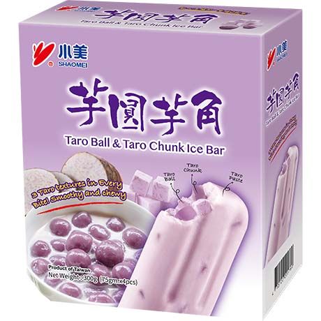 SHAOMEI Ice Bar Taro Boba With Taro Chunk 4X75G