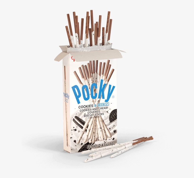 POCKY Cookie Sticks Cookies & Cream 45G