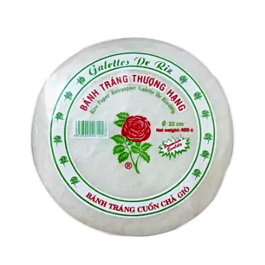 ROSE Rice Paper 18Cm For Summer Rolls - Banh Trang Cha Gio 400G
