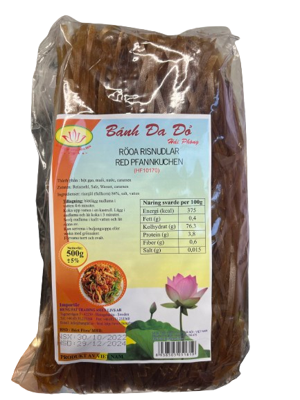 LOTUS Red Rice Noodles - Banh Da Do Hai Phong 500G