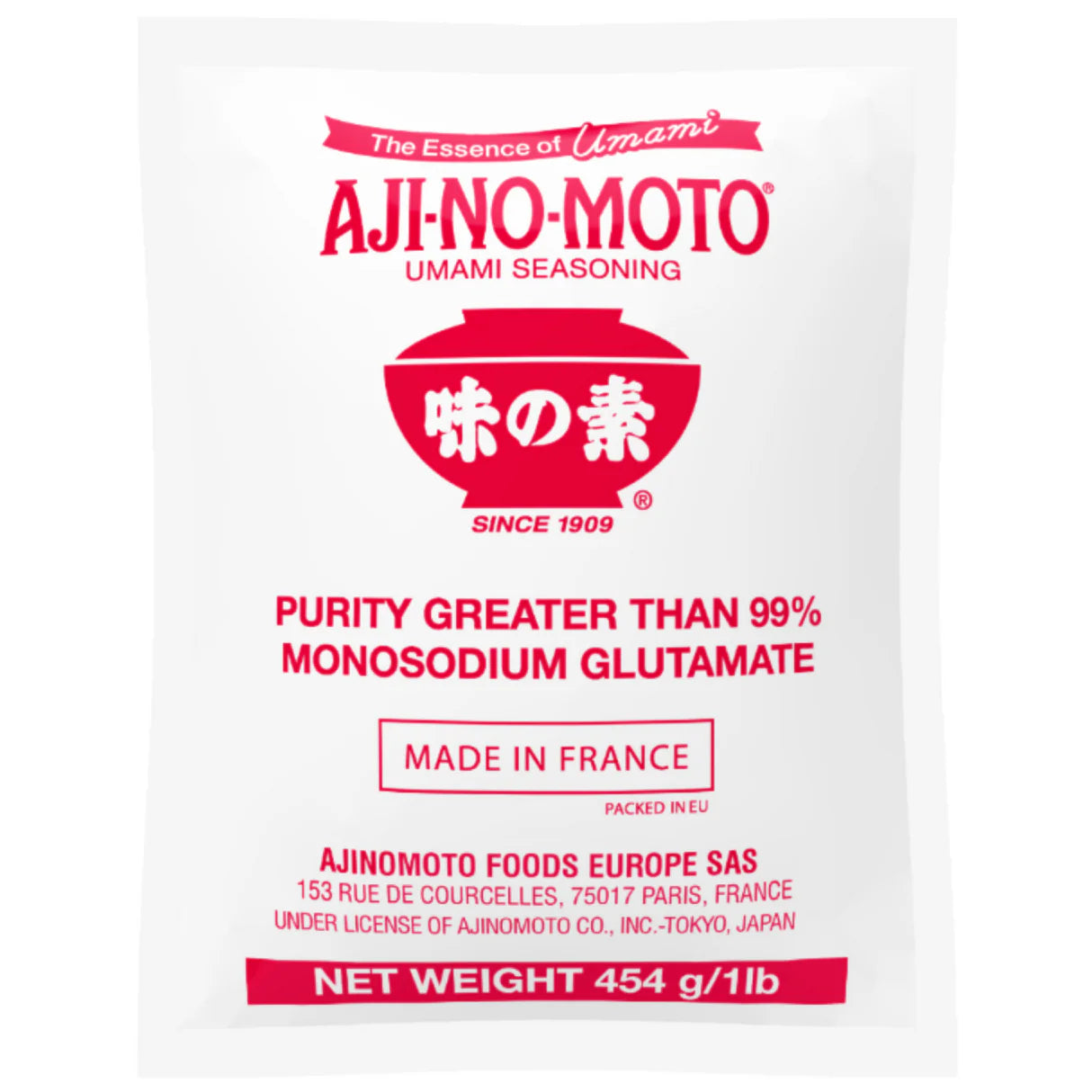 AJINOMOTO Monosodium Glutamate 454G