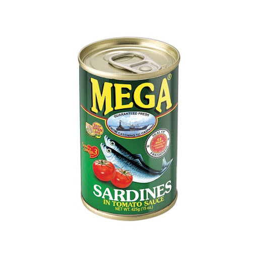 MEGA Sardines Tomato Sauce Green 425G