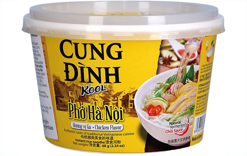 CUNG DINH Instant Noodles Chicken Flavour Cup - Pho Ga 68G