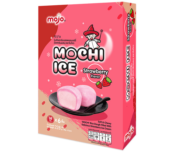MOJO Mochi Ice Strawberry 6X38G – Jasmine Asian Market