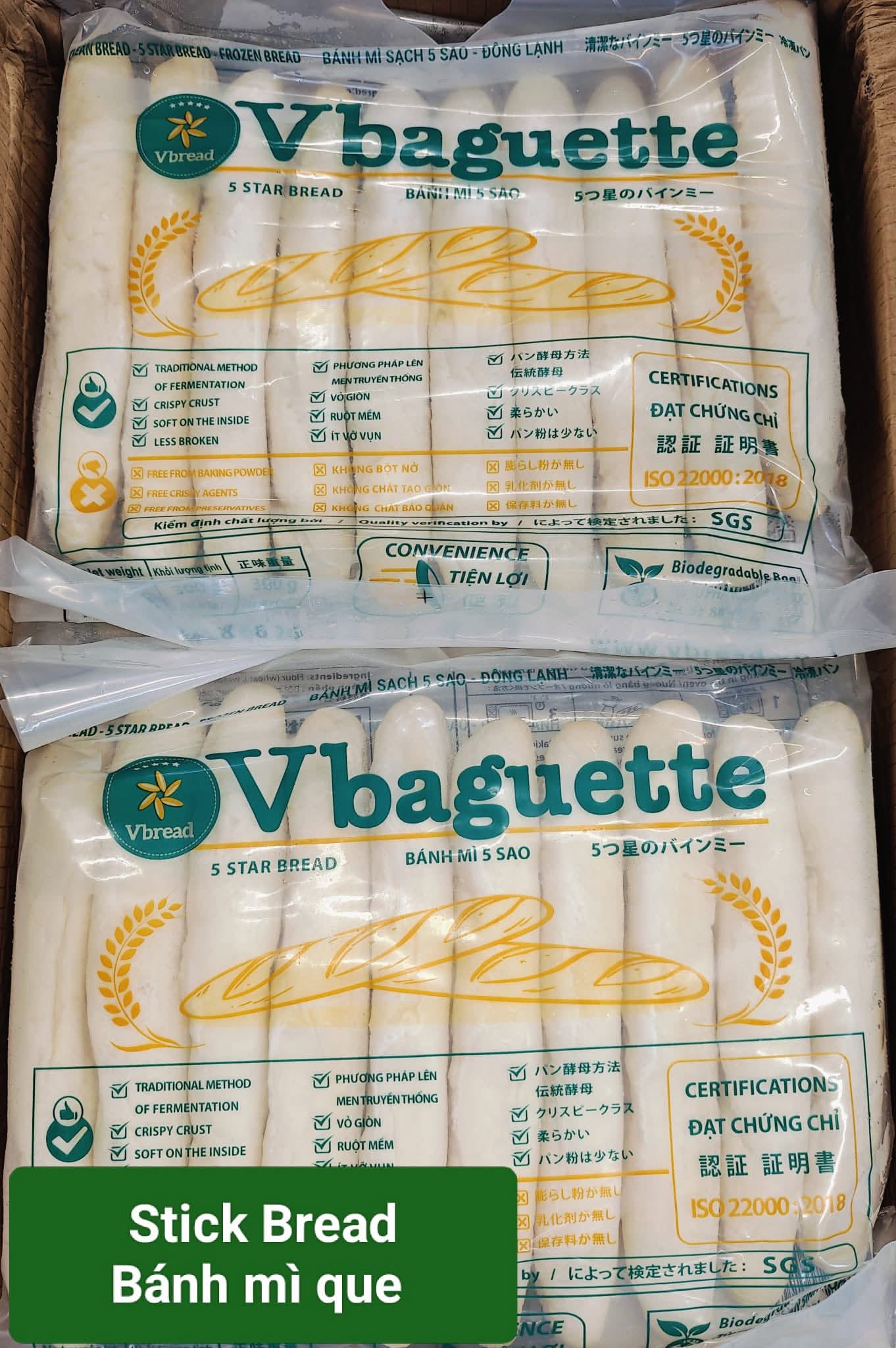JASMINE Stick Bread / Banh Mi Que 300G