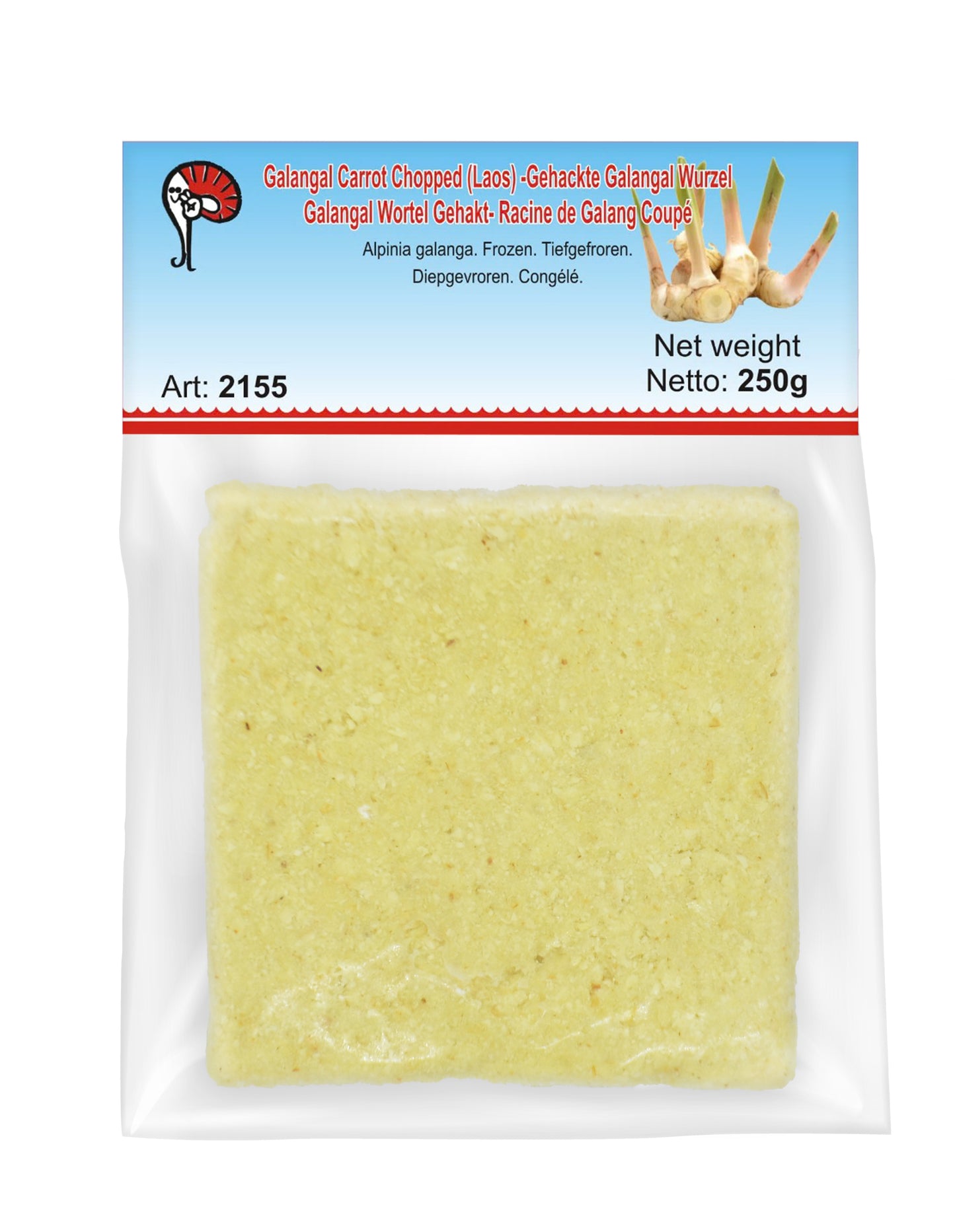 MOOIJER Galangal Carrot Chopped (Laos) - Gieng Xay 250G