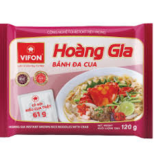 VIFON Hoang Gia Instant Rice Noodles - Banh Da Cua 120G