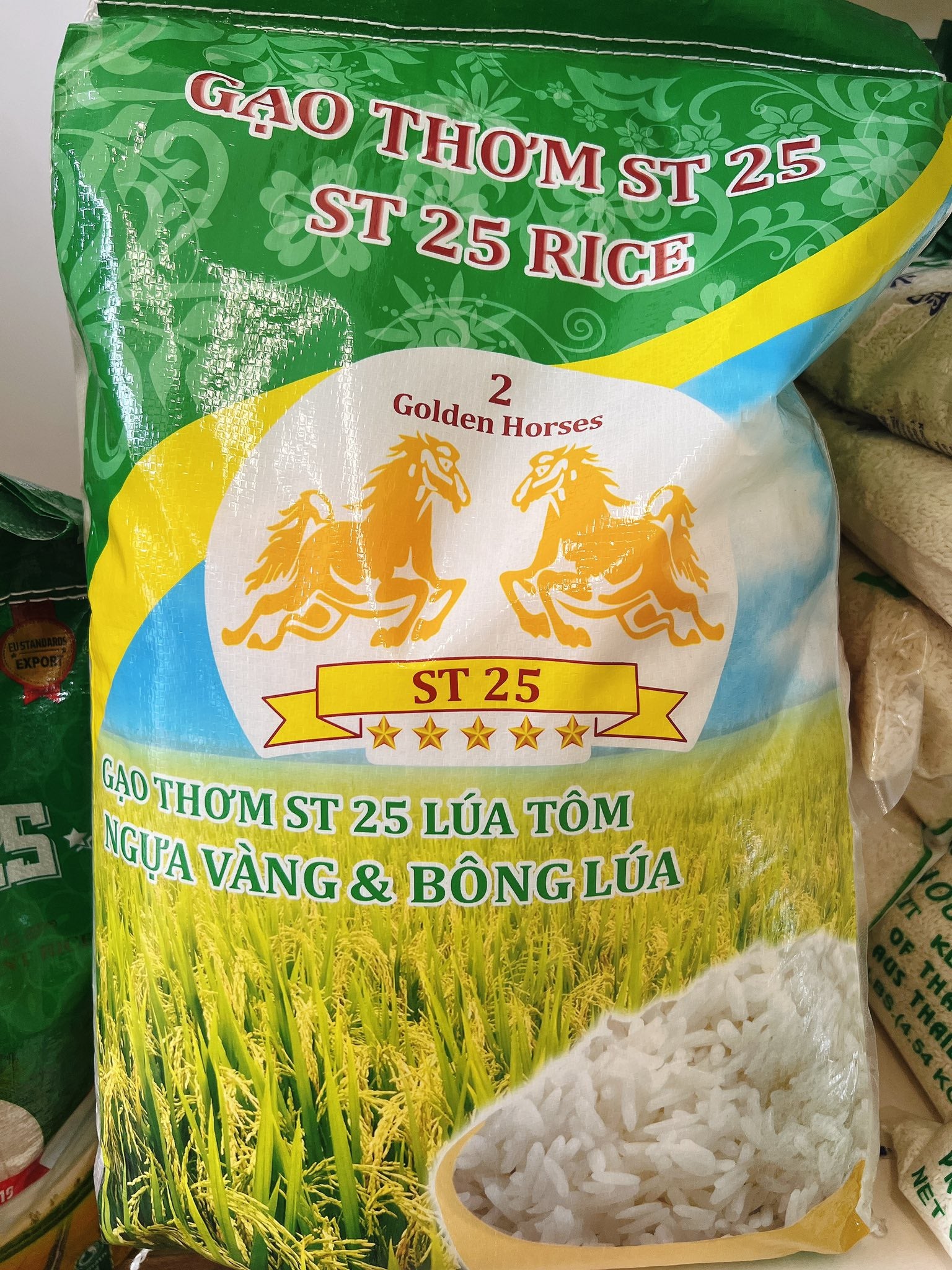 GREEN HORSES ST25 Jasmine Rice - Gao St25 18KG – Jasmine Asian Market