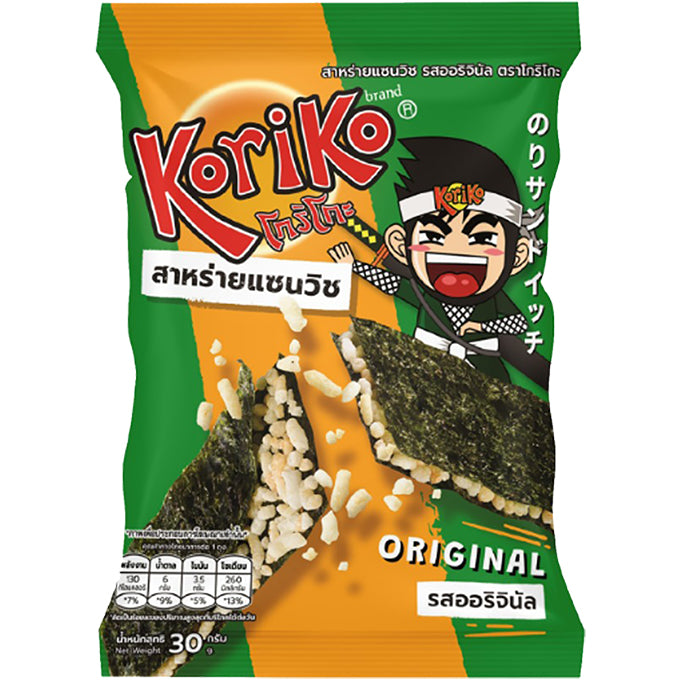 KORIKO Crispy Seaweed Roll Stuffed With Crunchy Rice 30G