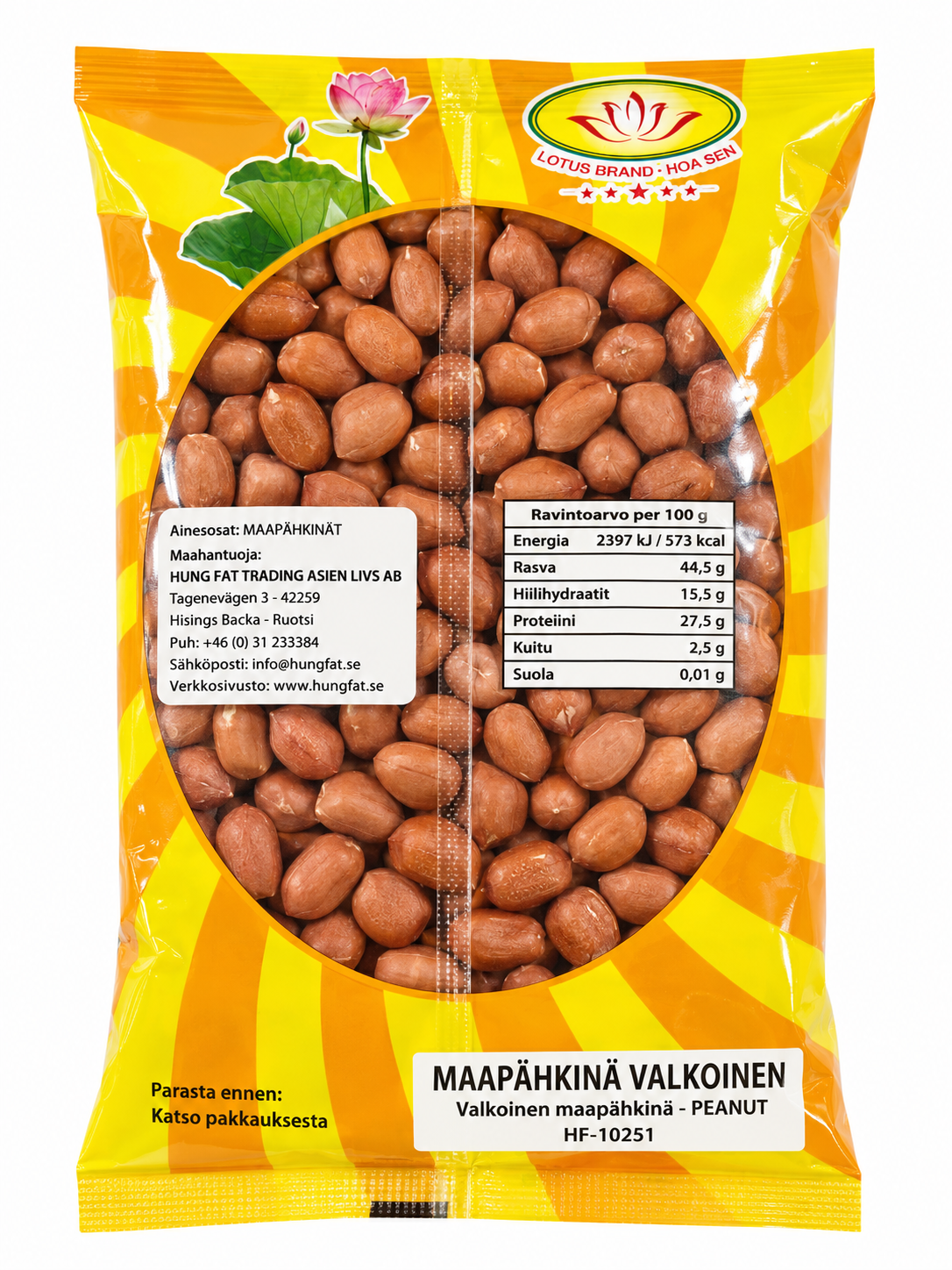 HUNGFAT White Peanuts - Dau Phong Trang 400G