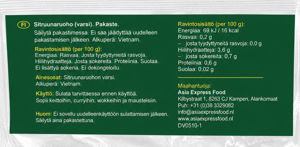 ASIAN CHOICE Lemongrass Whole 250 G - Xa