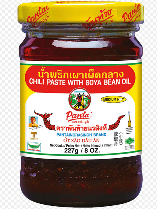 PANTAI Chili Paste With Soybean Oil Medium Hot 227G