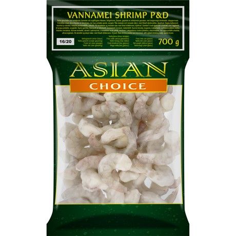 ASIAN CHOICE Vannamei Shrimp P&D 16/20 1Kg