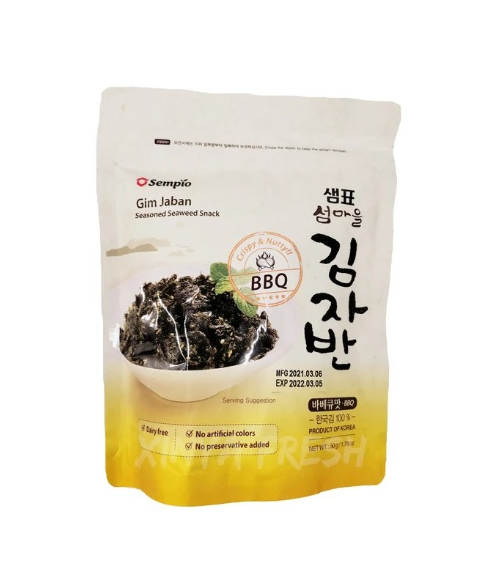 SEMPIO Seaweed Snack Season, Bbq 50G