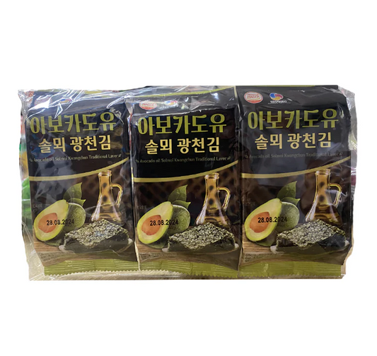 JASMINE Seasoned Seaweed Avocado 3X5G