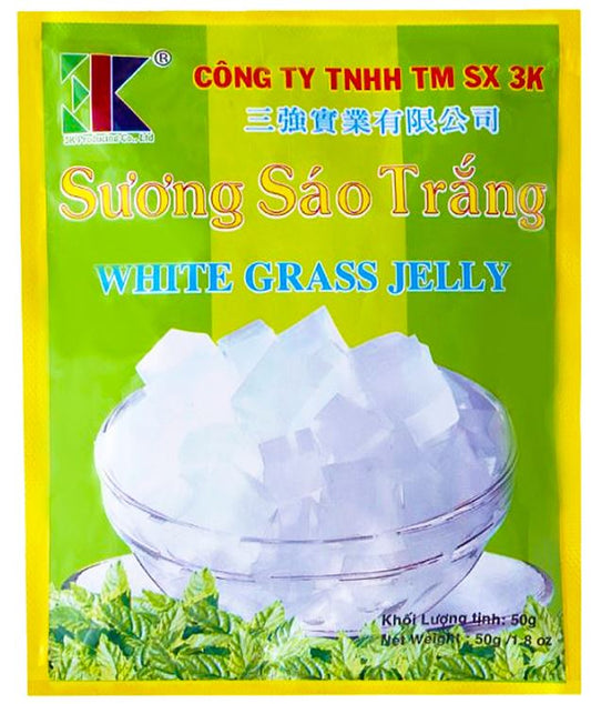 3K FOODS White Grass Jelly 50G - Suong Sao Trang