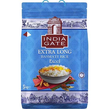 INDIA GATE Basmati Rice Extra Long Excel 5Kg