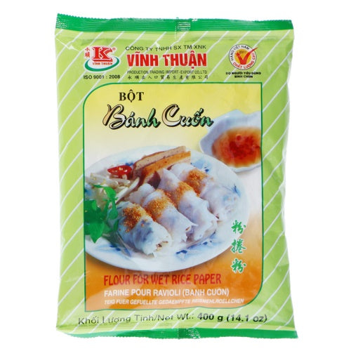 VINH THUAN Flour Wet Rice Paper Bot Banh Cuon 400G