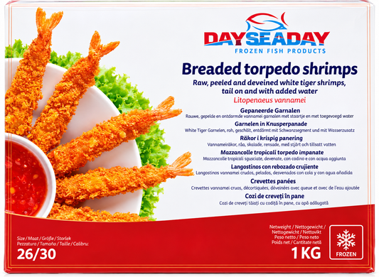 DAYSEADAY Sushi Shrimps Ebi Fry 26-30 Torpedo 1Kg
