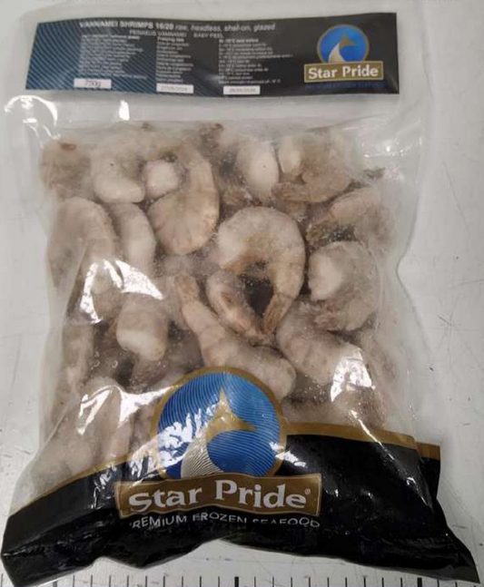 JASMINE Shrimp Vannamei Hlso 16/20 - 1Kg Star Pride