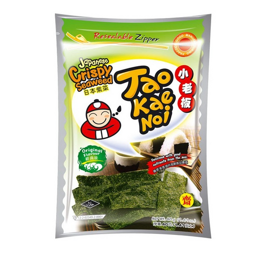 TAOKAENOI Crispy Seaweed Snack Original Flavour 32G