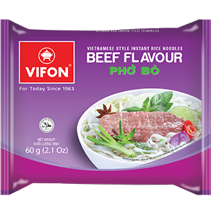 VIFON Instant Rice Noodle Beef 60G - Pho Bo