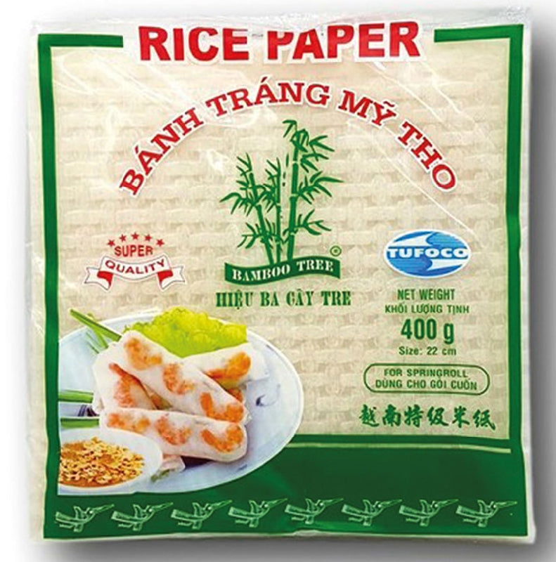 BAMBOO TREE Rice Paper Summer Roll Square 22 Cm 400 G