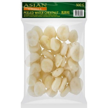 ASIAN CHOICE Water Chestnuts Peeled - Cu Nang 500G