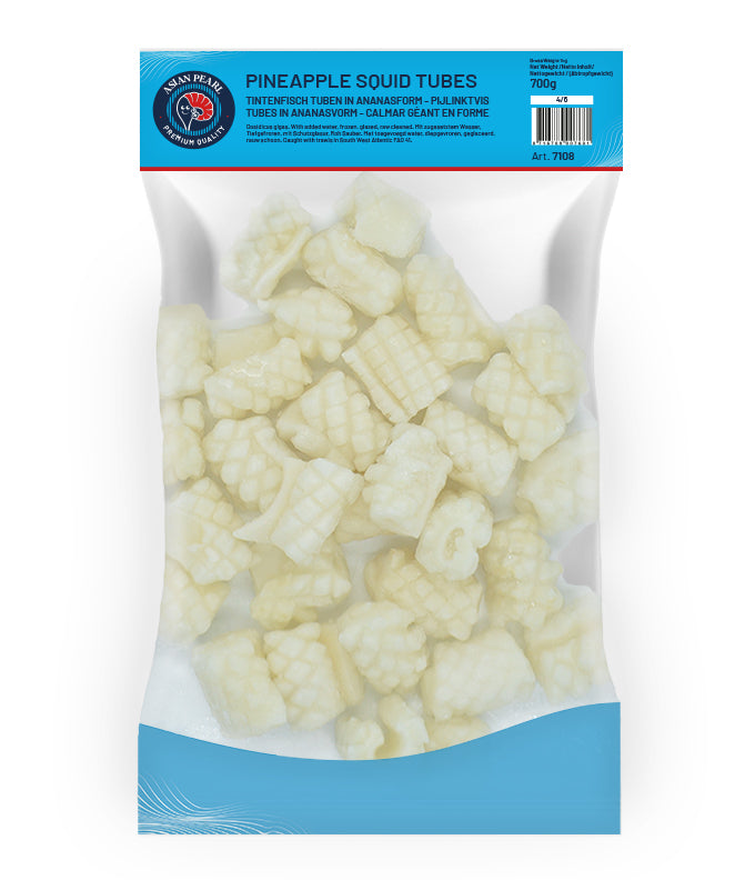 MOOIJER Pineapple Squid Tube Raw Cleaned 4/6Cm 1Kg