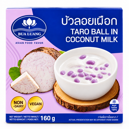 BUA LUANG Frozen Taro Ball In Coconut Milk 160G