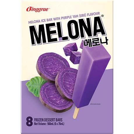 BINGGRAE Melona Ice Bar Purple Yam 8X70Ml